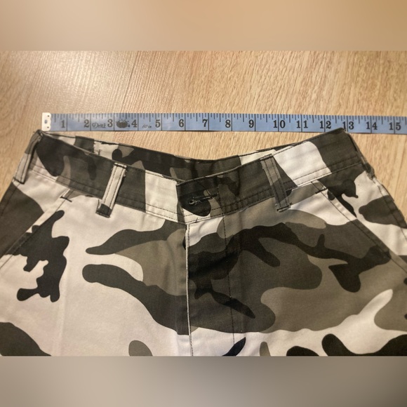 Camo utility pants, white/dark green - Picture 4 of 5